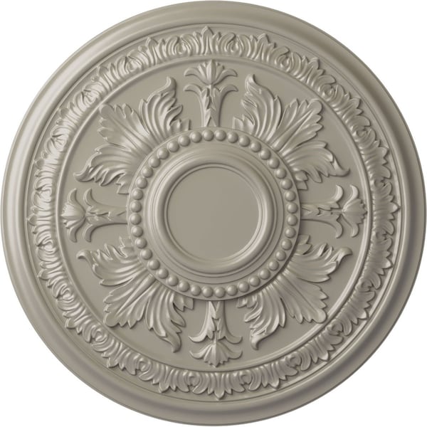 Ekena Millwork Tellson Ceiling Medallion (Fits Canopies up to 6 3/4"), Hnd-Painted Pearl White, 30 5/8"OD x 2 1/2"P CM30TEPWS - main